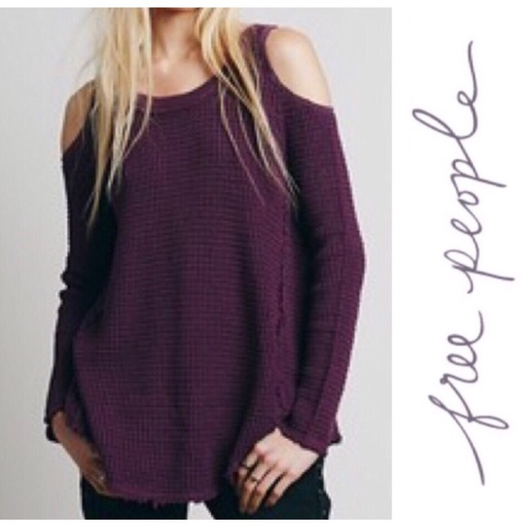 Free People Sweaters - Free People Cold Shoulder Knit Sunrise Sweater